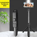 Bastão Pau de Selfie Monopé Retrátil Bluetooth suporte tripé para celular