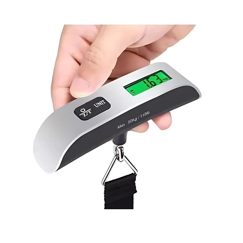 Balança Eletrônica Para Bagagem Digital Mão Com Gancho Mala 50kg
