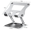 Aluminum Alloy Adjustable Phone Tablet Stand, Laptop Tablet Holder, Portable Folding Holder, Cooling Support, A