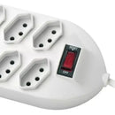 Régua de Tomadas Filtro de Linha Com 8 Tomadas