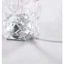Luminária De Mesa Cristal Diamante Controle De Toque Cabeceira Mudança De Cor Criativo LED