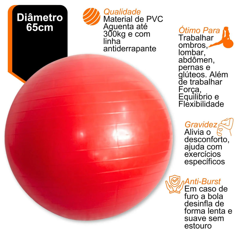 Explosion-proof Fitness Balls Thick Yoga Ball Exercise Home Gym Pilates Equipment Balance Ball