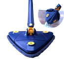 Mop Cleaning Wheel Mop Kit, 360 ° Swivel Adjustable Triangulo Mop + 3 refis