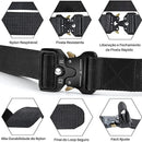 Cinto Tático Estilo Militar Elegante Masculino e Feminino Nylon Fivela e Engate Rápido 120cm Ajustavel