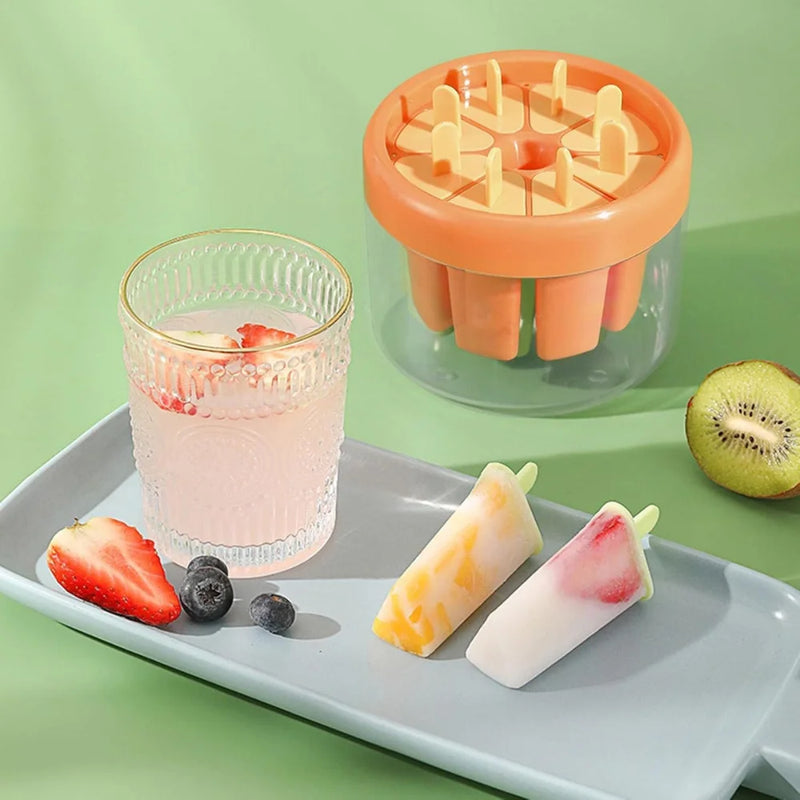 Mold Shape For Popsoline and Homemade Ice Cream With Holder