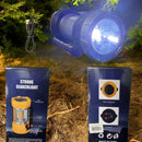 Lanterna Lamparina Luminaria 3 Funçoes Camping Carregador Solar USB Acampamento Trilha Potente