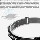 Nova Lanterna de Cabeça Recarregável A prova dagua Com 8 LEDs 3030 E Sensor Inteligente