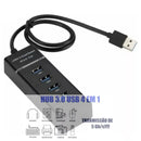 Hub Cabo Usb 3.0 Extensor 4 Portas High Speed