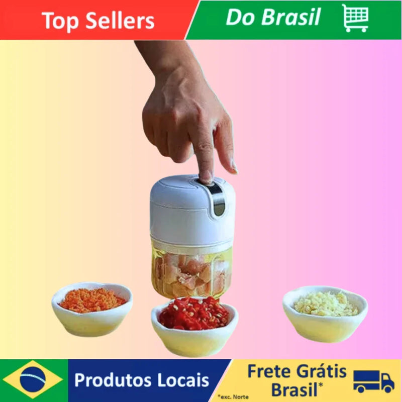 Original 250ml Bivolt Electric Mini Food Usb Processor