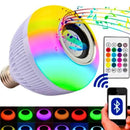Lampada De Led Com  Bluetooth E Caixa De Som C Controle Rgb 12W