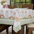 🐰 Toalha de Mesa Páscoa e Encantos – 1,50x1,50m | Para Mesas de até 4 Cadeiras | Decoração de Cozinha ou Sala