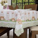 🐰 Toalha de Mesa Páscoa e Encantos – 1,50x1,50m | Para Mesas de até 4 Cadeiras | Decoração de Cozinha ou Sala