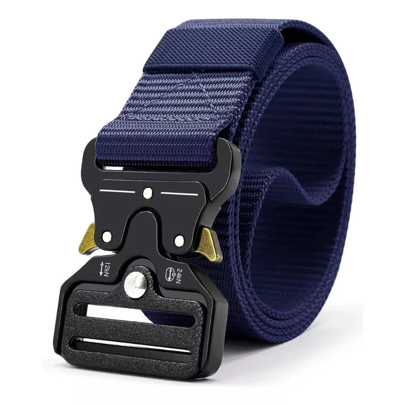 Cinto Tático Estilo Militar Elegante Masculino e Feminino Nylon Fivela e Engate Rápido 120cm Ajustavel