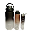 3 Motivational Squeeze Water Bottle Kit With Adhesive And Belt Sports Water Bottle.