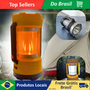 Lanterna Lamparina Luminaria 3 Funçoes Camping Carregador Solar USB Acampamento Trilha Potente