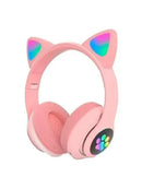 Fone orelha de gatinho com Led Headphone com bluetooth 5.0