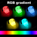 Mini Luminária Abajur Cachorro Fofo Led Silicone Touch Recarregável