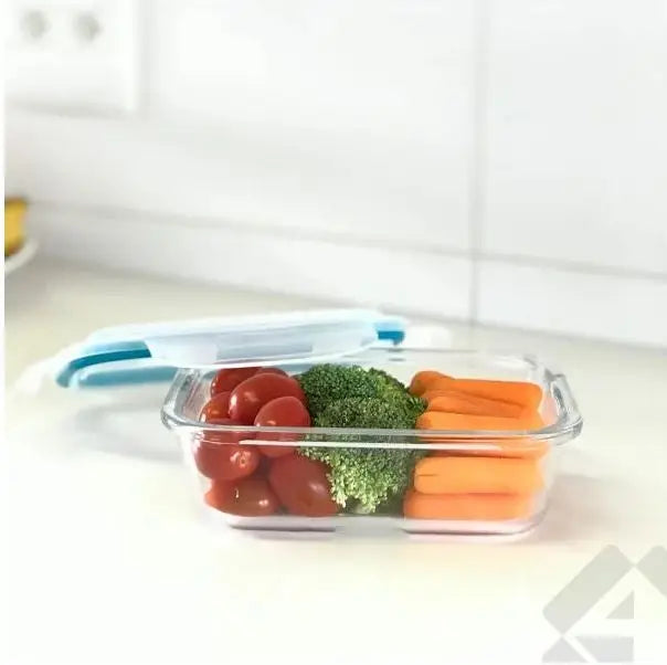 Kit up to 3 Heat Resistant Glass Lunchbox 400 ml Rectangular Sealant Pot Sealling Fit