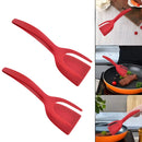 Multi-Purpose Red Nylon Spatula With Sticker For Eggs Steak Pancake Tapioca