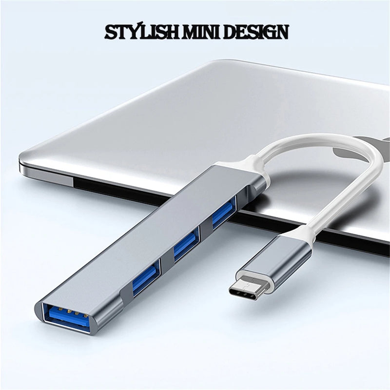 Hub USB 3.0 4 Portas 5 Gbps Super Rápido – Mouse, Teclado, HD