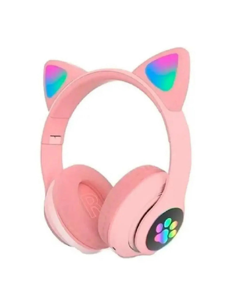 Fone orelha de gatinho com Led Headphone com bluetooth 5.0