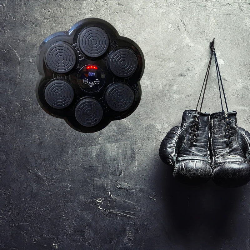 Smart Boxe Máquina De Soco Com luva De Boxe Inteligente Música Bluetooth Alvo De Parede Para Casa Treino
