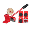 Até 2 Suportes com 5 Peças Movedor Rodinhas para Levantar e Mover Móveis Easy Lift