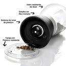 Kit 2 Grinder Seasonings, Salt, Pepper And Spices Glass and Inox Shredder