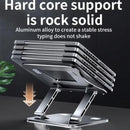 Aluminum Alloy Adjustable Phone Tablet Stand, Laptop Tablet Holder, Portable Folding Holder, Cooling Support, A