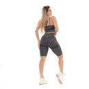 Set Top And Bermuda Fitness Fitness Fitness And Lift Dark Grey Butt