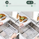 Escorredor De Cozinha Para Frutas E Legumes Tamanho Ajustável Ácrilico Pia