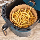 Forma De Airfryer Descartável Redondo E Quadrado Antiaderente Para Cozimento Papel Fritadeira Cozimento Protetor Forro Tapete 50