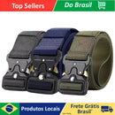 Cinto Tático Estilo Militar Elegante Masculino e Feminino Nylon Fivela e Engate Rápido 120cm Ajustavel