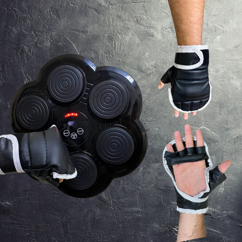 Smart Boxe Máquina De Soco Com luva De Boxe Inteligente Música Bluetooth Alvo De Parede Para Casa Treino