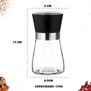Kit 2 Grinder Seasonings, Salt, Pepper And Spices Glass and Inox Shredder