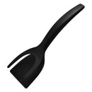 Multipurpose Black Nylon Spatula With Tier For Eggs Steak Pancake Tapioca