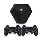 Video Game 4K HD 15 mil jogos Console, +2 Controles X6 Controlador Sem Fio, Mini Game Box, AV, Saída HD