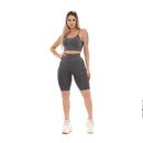 Set Top And Bermuda Fitness Fitness Fitness And Lift Dark Grey Butt