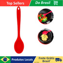 Kit up to 3 Spoon Silicone Red Color Kitchen Utensils