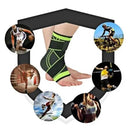 Anklet Anti-Spill Orthopedic Adjustable Sport Knee Protection with Green Crossfit Strap-Neverdie Store