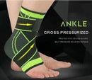Anklet Anti-Spill Orthopedic Adjustable Sport Knee Protection with Green Crossfit Strap-Neverdie Store