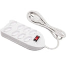 Régua de Tomadas Filtro de Linha Com 8 Tomadas