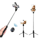 Bastão Pau de Selfie Monopé Retrátil Bluetooth suporte tripé para celular