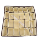 Kit até 3 Organizador de Gavetas Estojo com 24 Divisorias Para Guarda Roupas Portatil Dobravel Roupas Intimas e Objetos