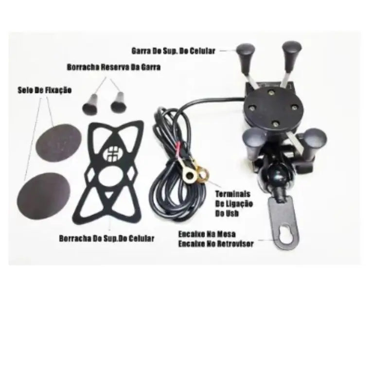 Support For Motorcycle Usb For 360 Rotation Charger