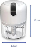 Mini Food Processor 3 Blades Electric Bivolt Usb (Varied Colors)