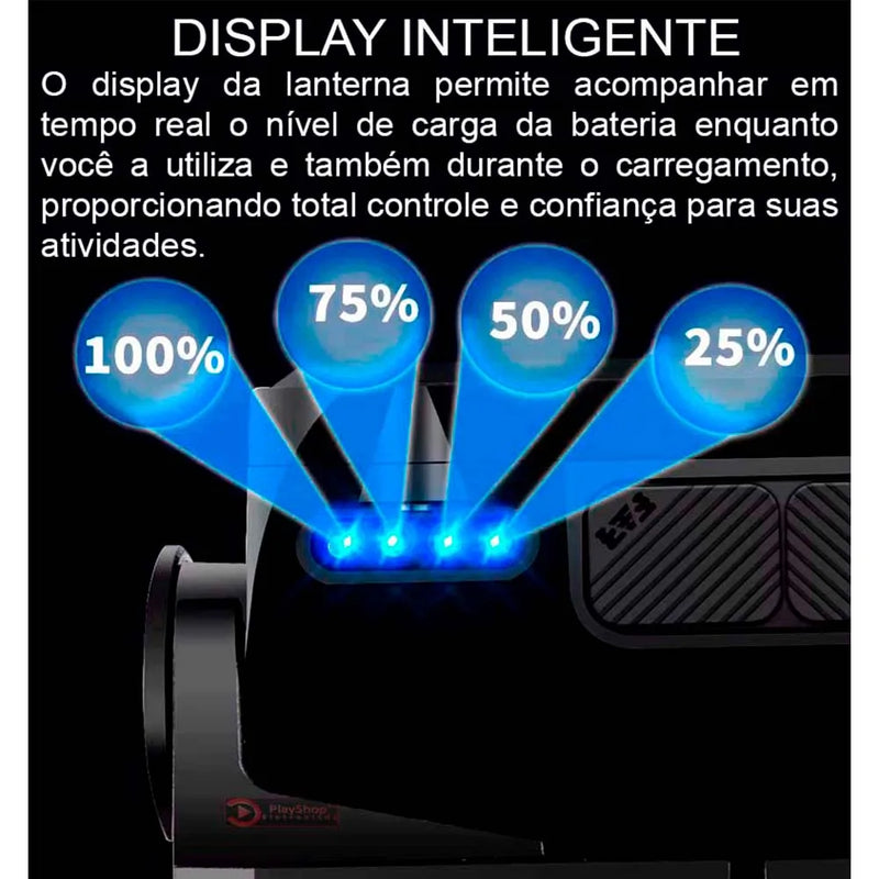 Nova Lanterna de Cabeça Recarregável A prova dagua Com 8 LEDs 3030 E Sensor Inteligente