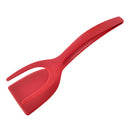 Multi-Purpose Red Nylon Spatula With Sticker For Eggs Steak Pancake Tapioca