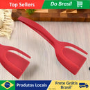 Multi-Purpose Red Nylon Spatula With Sticker For Eggs Steak Pancake Tapioca