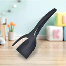 Multipurpose Black Nylon Spatula With Tier For Eggs Steak Pancake Tapioca